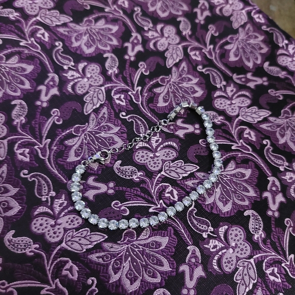 Silver Tennis Bracelet - Picture 12 of 14